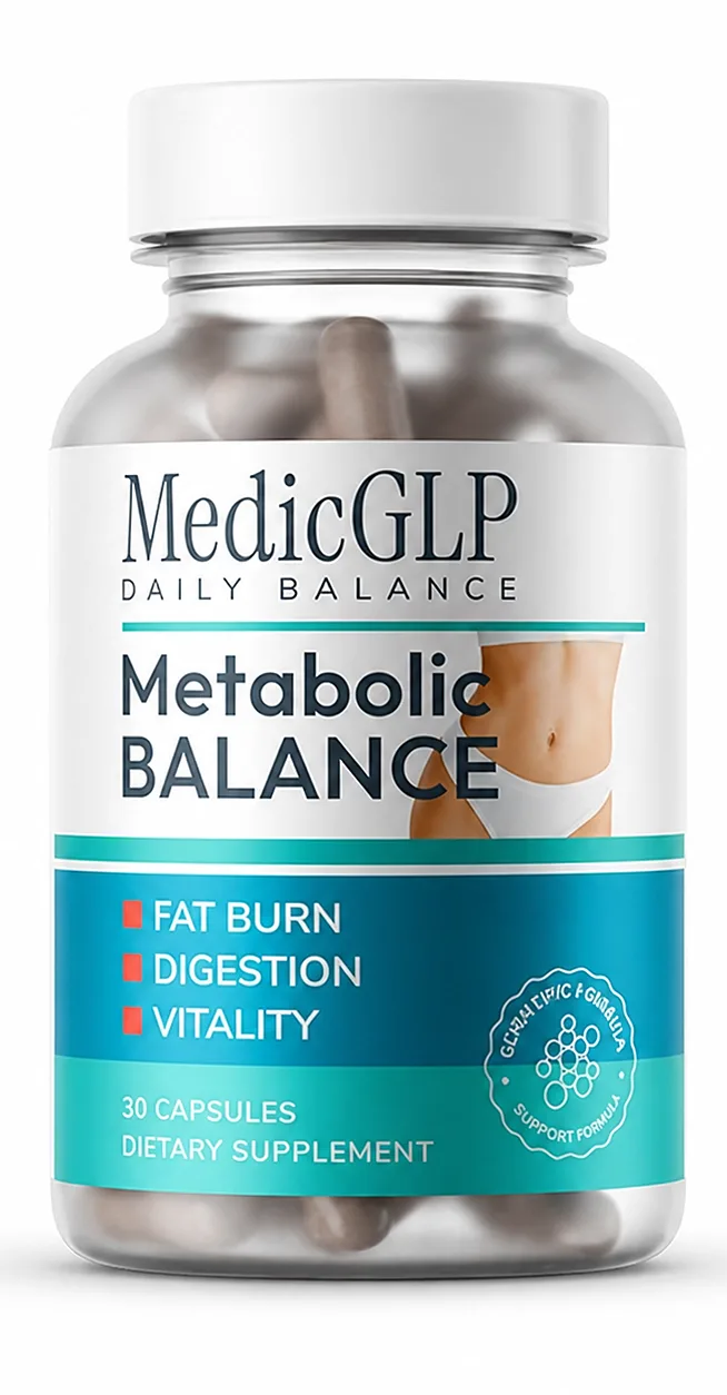 Flacon MedicGLP Daily Balance, supliment alimentar cu 30 de capsule